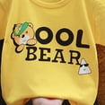 thumbnail image 4 of CAICJ98 Toddler Baby T Shirts Boys Girls Short Sleeve Tees 6 12 18 24 Months 2T 3T 4T 5T Cotton Casual Graphic Crewneck Summer Top for Kids (Yellow,2-3 Years), 4 of 7