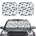 thumbnail image 2 of Wukai Cartoon Helicopters Car Front Windshield Sun Shade,Sun Visor Shield Block Automotive Interior Protector Blocks UV Rays-Small, 2 of 6
