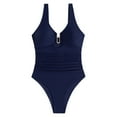 thumbnail image 4 of WILLBEST Traje de Baño Para Mujer Con Pliegues Fruncidos En Forma de U, E y Favorecedor., 4 of 5
