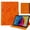 Orange, variant on ELEHOLD PU Leather Embossed Floral Pattern Leather Folio Kickstand Case with Card Slots For iPad Pro 11-inch (M5) 2025/(M4) 2024 ,  Orange