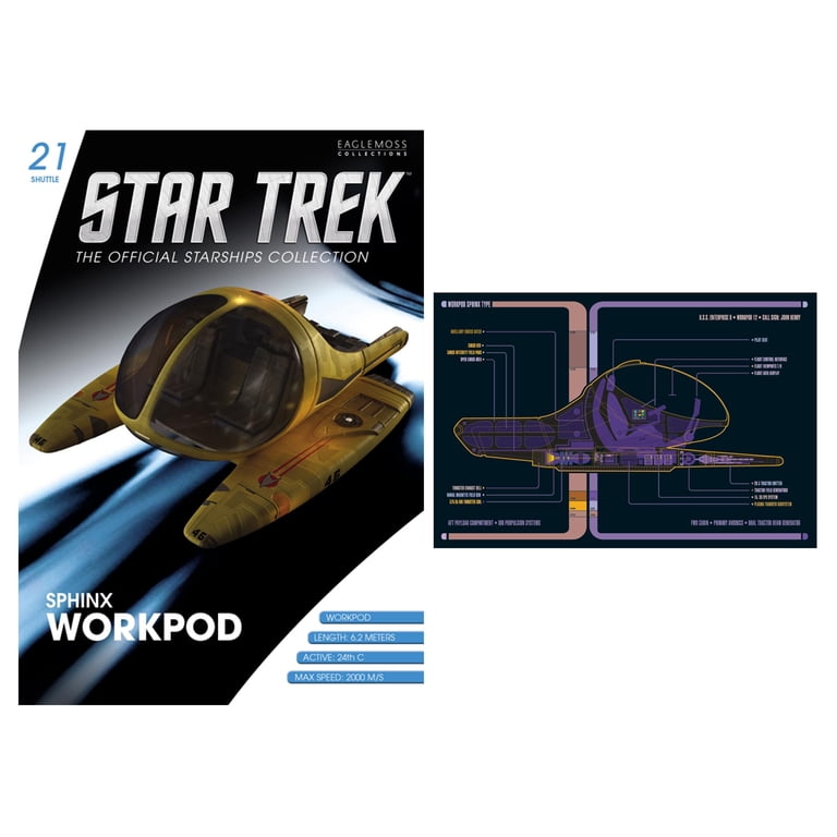 Eaglemoss Star Trek Official Starships – Caretaker’s Array Voyager Figurine (Diecast, Black)