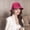 Hot Pink, variant on Elegant Vintage Bell-Shaped Hat with Soft Wool Texture and Delicate Bow Detail, Awesome For Christmas Parties New Year Gatherings Wine