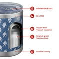 thumbnail image 4 of 12oz Tumblers Blue Bigfoot Pattern Vacuum Insulated Stainless Steel Travel Tumbler Cups Mug with Lid and Straw for Beer,Coffee,Beverages with Cleaning Brush for Cold & Hot Drinks, 4 of 5
