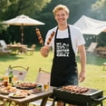 thumbnail image 6 of Funny BBQ Apron for Men with 2 Pockets, Adjustable Water-drop Resistant Apron for Grill Cooking, Chef Gift for Men, 6 of 6