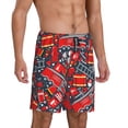 thumbnail image 2 of Fotbe Fire Sign Pajama Shorts for Men, Men's Pajama Bottoms, Sleepwear,Short Pajama Pants-, 2 of 9