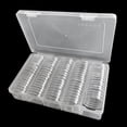 thumbnail image 4 of Cápsulas de la moneda de plástico redondo titular de la moneda caso w/caja del organizador de almacenamiento para suministros de la colección de la Baoblaze portamonedas para colección de monedas, 4 of 8