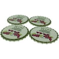 thumbnail image 4 of Moisture Absorbing Ceramic Coasters For Beer & Wine Lovers With Cork Base (Pack of 4), 4 of 4