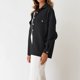 thumbnail image 4 of Women Jackets Long Sleeve Batwtops Cardigan Shirt Button Down Loose Jackets, 4 of 8