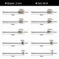 thumbnail image 3 of QUEST- 20Pcs Diamond Burr Set Drill Bits Mini Drill For Goxawee Rotary Tool Accessories, 3 of 5