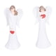 thumbnail image 2 of Estatua de resina con forma de corazón de Ángel, estatua Artware para decoración de dormitorio, estudio y oficinaB800102AB M 19,5x7cm, 2 of 14