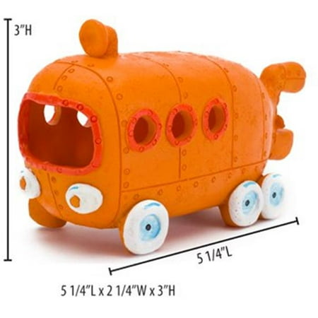- Penn Plax SBR60 Bikini Bottom Bus Aquarium Figure