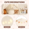 thumbnail image 2 of Carpa tipo tipi Sumbababy grande para niños con luces de estrellas y banderas, 2 of 8