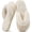 Beige, variant on Women's Fuzzy Slippers Warm Plush Thong Slippers Soft Cozy House Slippers for Women Fluffy Flip-Flops Winter
