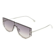 Fendi First Women's Sunglasses Grey Metal