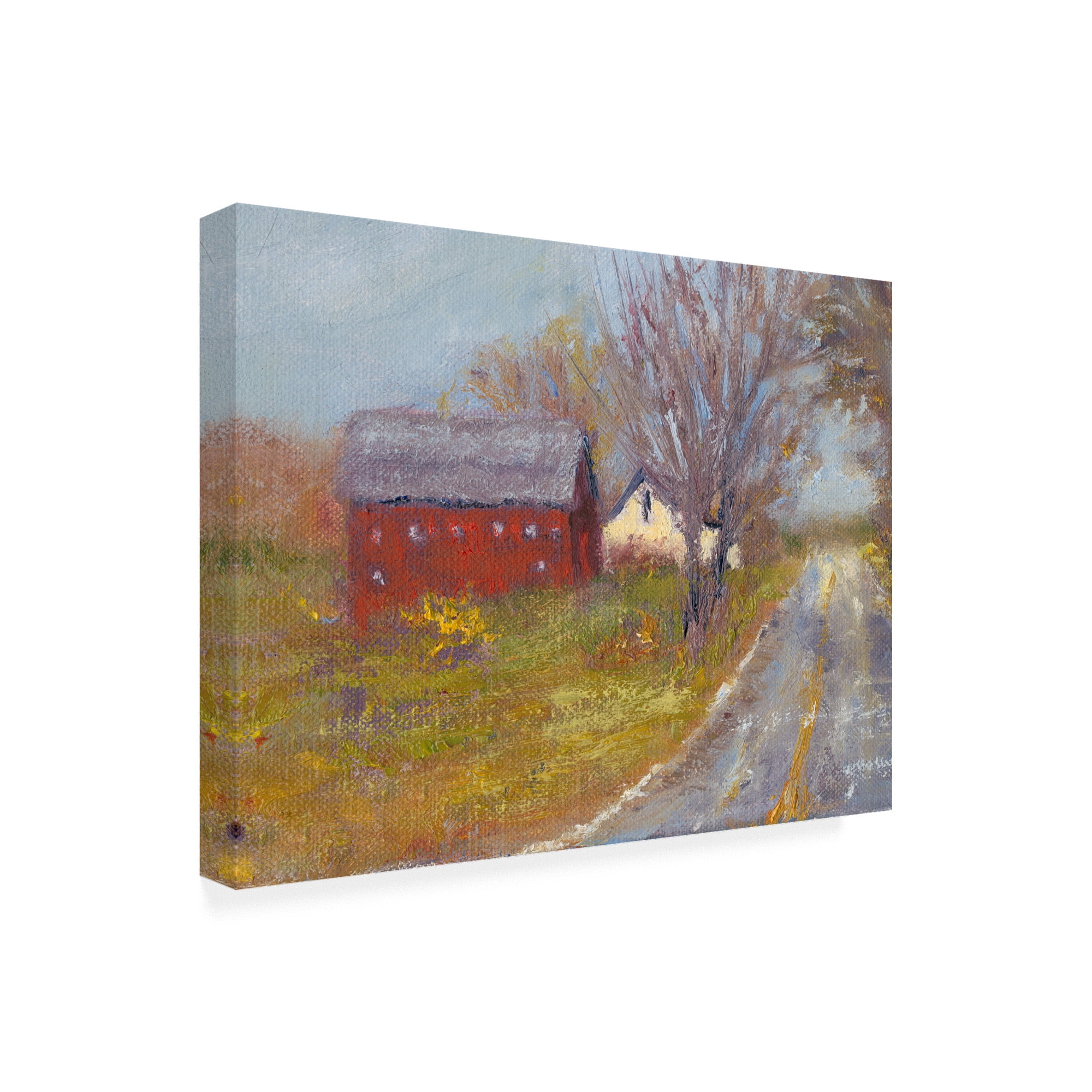 Trademark Fine Art 'Back Road Barn I' Canvas Art by Marilyn Wendling