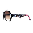 thumbnail image 4 of Kid Girls 90s Designer Style Diva Butterfly Shade Sunglasses Black Flower Brown, 4 of 4