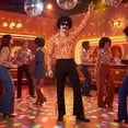 thumbnail image 5 of Alaiyaky 70s Disco Outfit Men Disco Costume Set Men with Shirt Flared Pants Accessories 1970s Fancy Dress for Adults Hippie Costume for Halloween Carnival Party, 5 of 7