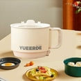 Wozhuob Hot Pot Electric Ramen Cooker Mini Instant Nonstick Pot with