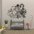 thumbnail image 3 of Winnie The Pooh Pooh Bear Pooh Friends Tigger And Eeyore Silhouette Vinyl Sticker Wall Art Decoration Decal For Kids Baby Girl Baby Boy Room Home Room Wall Sticker Decorations Size (20x20 inch), 3 of 3