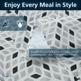 thumbnail image 5 of Mainstays PEVA Everyday, Indoor & Outdoor Tablecloth 70" Round, Black White Geometry, 5 of 8