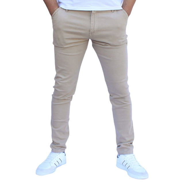 Pantalón skinny de gabardina stretch John Silver Skinny de gabardina color arena