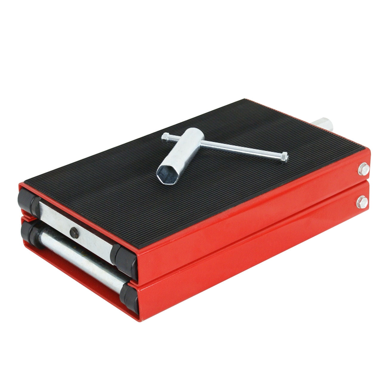 Zeny 1100 LB Wide Deck Scissor Lift Jack Stand Bikes ATVs Motorcycle Center Hoist Crank Stand