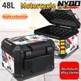 thumbnail image 2 of Contrapeso de motocicleta Kuqibao de aleación de aluminio en ángulo de 48 l/35 l, gran capacidad, pedal de maletero para vehículo eléctrico, caja universal grande, 2 of 5