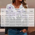 thumbnail image 3 of jjayotai V-Neck Shirts for Women Long Sleeve Plus Size Comfort Funny Graphic Print T Shirts Casual Going out Top Blouses, 3 of 6
