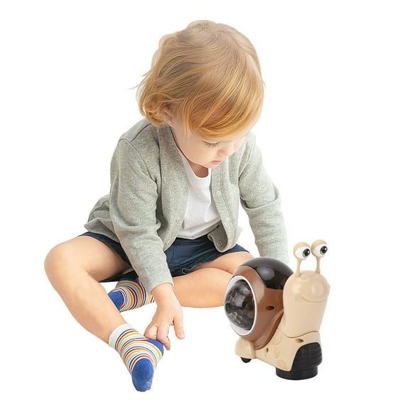Juguetes Iluminados Para Bebés, Juguete De Caracol Giratorio Eléctrico, Juguete Musical Para Gatear Para Niños Pequeños, Juguetes De Caracol Para Gatear Para Bebés, Juguete