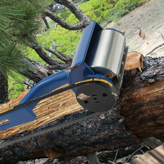 5" Timber Log Debarking Tool Peeler Wood Grooving Chainsaw Debarker Attachment Blue