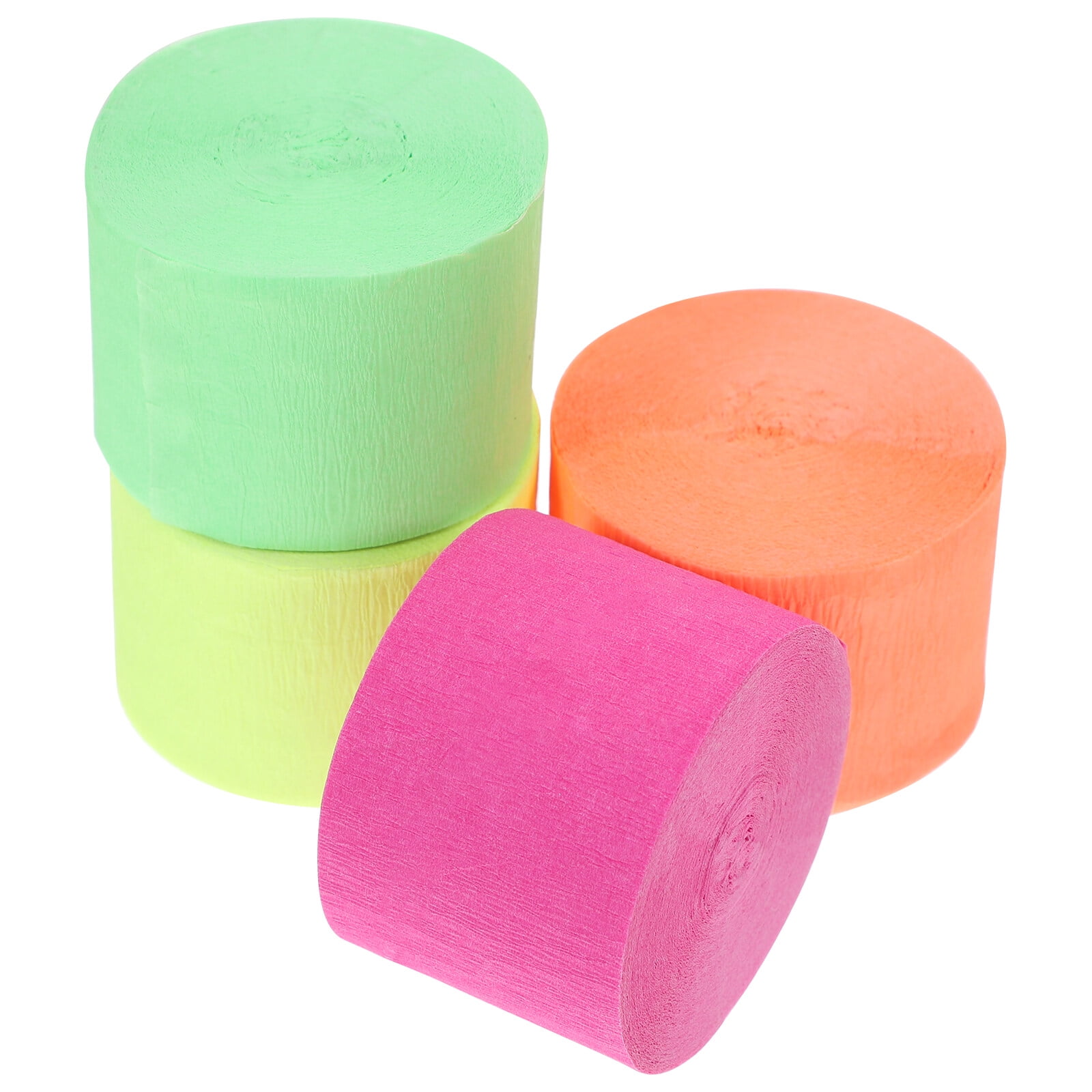 4 Rolls Neon Crape Paper/flouriscent Crape Paper Streamers -  Israel