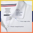 thumbnail image 3 of French Toast Girls School Uniform Short Sleeve Picot Collar Interlock Polo Shirt, 3 of 5