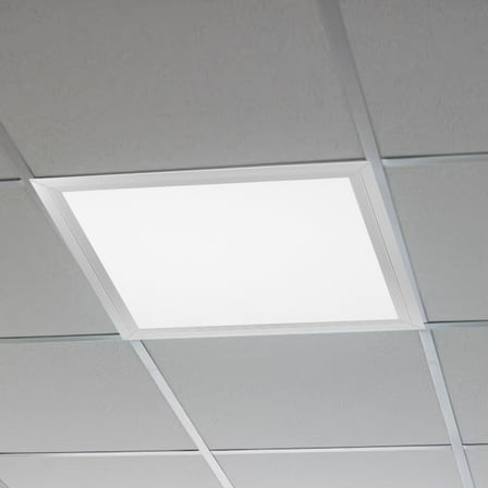 HEMOTON  Recessed Square Ceiling Light Cover Covers for Lights Silver