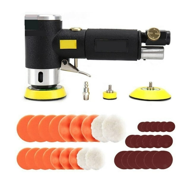 2"/3" Mini Air Sander Pneumatic Dual Action Polisher Polishing Machine Sanding Kit For Auto Body Surface Finishing ,High Dust Collection Efficiency