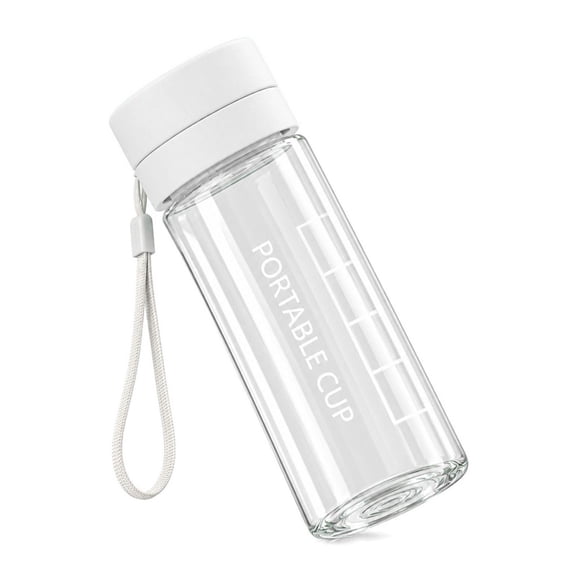 Portable Water Bottle, Leakproof Travel Tumbler, Clear Drink Bottle with Strap,Lightweight Sports Water Cup, Transparent Beverage Holder, Simple Sports Plastic Kettle for Daily Use