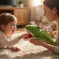 thumbnail image 7 of 7in Crocodile Hand Puppet, Soft Fabric Alligator Glove Toy, Interactive Storytelling Animal Puppet, Role Play Plushie, Movable Mouth Crocodile Figurine Prop, 7 of 7