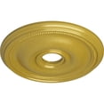 thumbnail image 3 of Ekena Millwork 18 1/8"OD x 3 3/4"ID x 1 1/8"P Bradford Ceiling Medallion (Fits Canopies up to 4 3/8"), Hand-Painted Rich Gold, 3 of 6