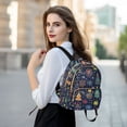 thumbnail image 6 of FORMRS Mini Backpack Purse for Women Travel Daypack Casual Shoulder Bag, Dark Blue Christmas, 6 of 7