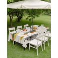 thumbnail image 5 of 52x70 Inch Outdoor Tablecloth with Umbrella Hole Zipper Rectangle Sage Green Boho Rectangular Tablecloths Outside Waterproof Geometric Bohemian Color Block Patio Table Cloth Cover for Picnic Party, 5 of 8