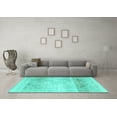 thumbnail image 3 of Ahgly Company Machine Washable Indoor Rectangle Persian Turquoise Blue Traditional Area Rugs, 7' x 9', 3 of 4
