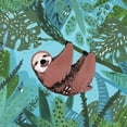 thumbnail image 2 of Hanging Happy Sloth Painting Print on Wrapped Canvas, 2 of 7