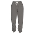 thumbnail image 4 of WTXUE Sweatpants, Scrub Pants Women's Solid Color Casual Sports Tie Up Waist with Sweater Material Pants, Slacks Pantalones De Mujer, Grey3, 4 of 4