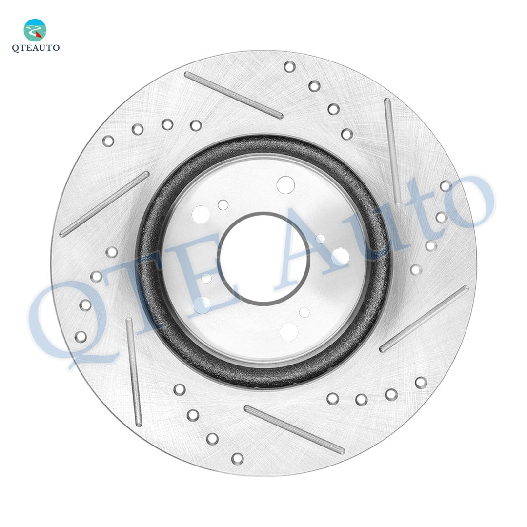Set of 4 Front 296mm-Rear 305mm Drilled Slotted Brake Disc Rotors For 2010-2013 Honda CR-V
