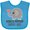 Turquoise, variant on Inktastic Mimi and PopPop Love Me Boys or Girls Baby Bib