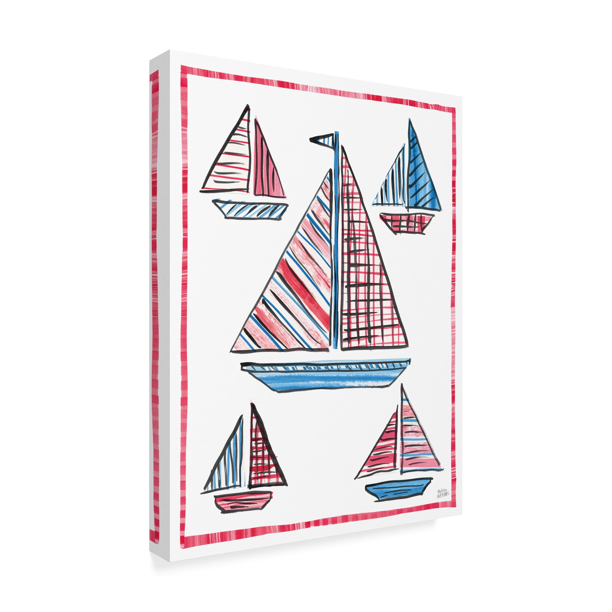 Trademark Fine Art 'Coastal Americana IV' Canvas Art by Melissa Averinos
