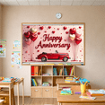 thumbnail image 7 of Colorful Happy Anniversary Banner with Balloons and Confetti Backdrop Background Decorations Party Supplies Photography Props Celebration Decor, 7 of 7