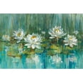 thumbnail image 2 of Nai, Danhui 14x11 Gold Ornate Wood Framed with Double Matting Museum Art Print Titled - Water Lily Pond v2 Crop, 2 of 4