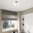 thumbnail image 5 of Livex Lighting Monroe 7.75" 2-Light Metal/Fabric Ceiling Mount in English Bronze, 5 of 16