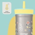 thumbnail image 2 of Termo Botella 12oz Para Niños Con Popote Acero Inox Leighton gris Estándar, 2 of 5