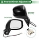 thumbnail image 2 of Reemplazo del espejo lateral derecho de Unique Bargains para Honda Civic 2012 2013 2014 2015, ajuste del espejo retrovisor manual en negro brillante, 2 of 7